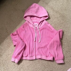 Aerie Pink Hooded Sweatshirt